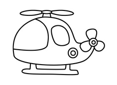 直升飛機簡筆畫的畫法步驟