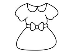 裙子簡筆畫圖片