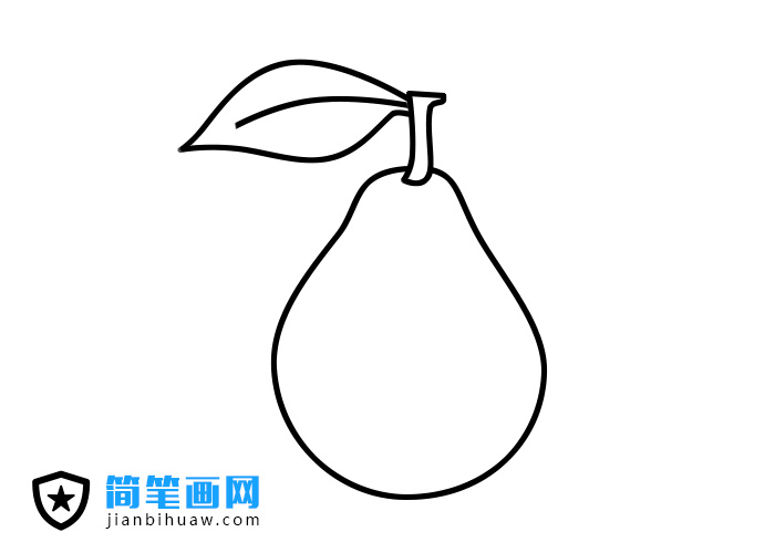 梨子簡筆圖片及上色