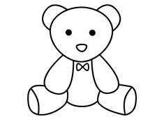 玩具熊簡筆畫圖片