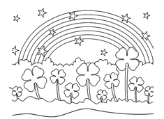 關于彩虹簡筆畫圖片