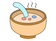 一碗粥簡筆畫圖片含上色