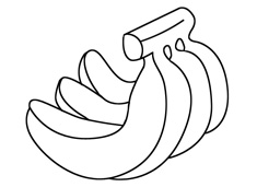 香蕉簡筆畫的圖片