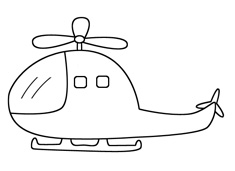 簡易直升機簡筆畫圖片