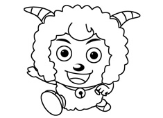 喜羊羊簡筆畫圖片