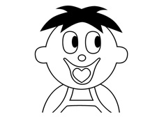 旺旺O泡果奶卡通形象簡筆畫圖片