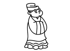 卡通的古代人簡筆畫圖片含步驟