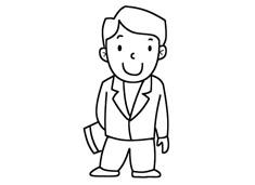 男老師簡筆畫圖片