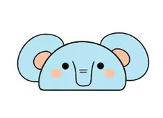 1個半圓就能畫出可愛的簡筆畫 -- 大象