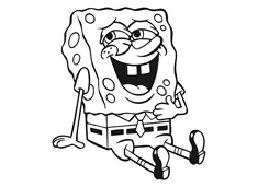 海綿寶寶簡筆畫圖片