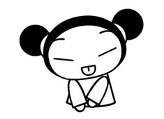 可愛的吉祥娃娃簡筆畫圖片