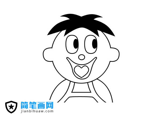 旺旺O泡果奶卡通形象簡筆畫圖片