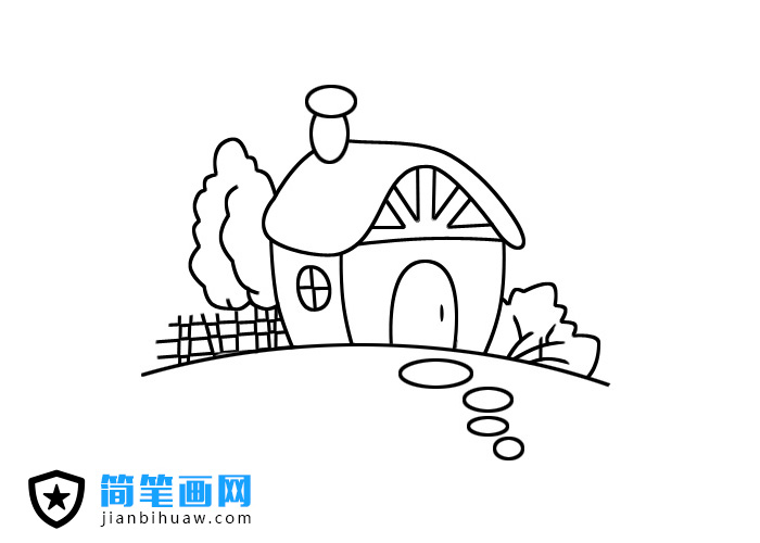 家園小房子簡筆畫圖片