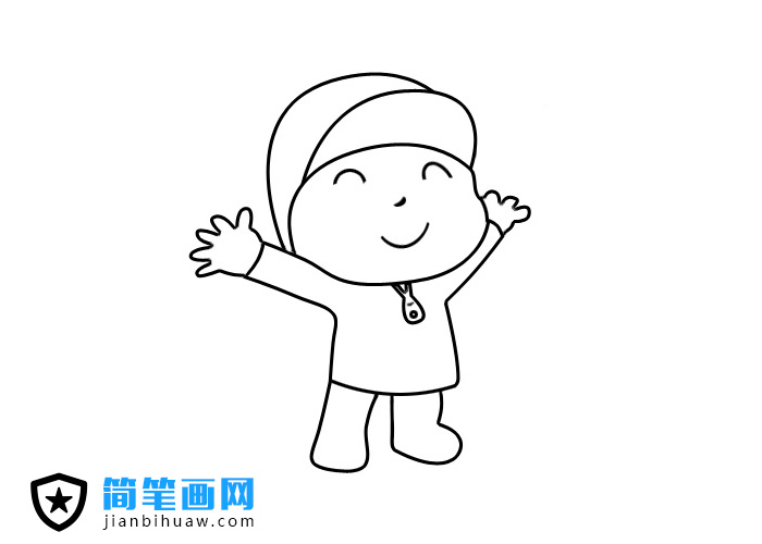 小小孩簡筆畫圖片