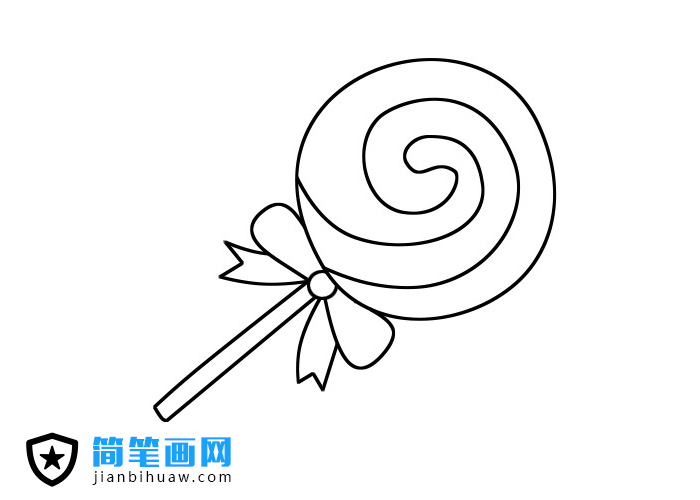 棒棒糖簡筆畫步驟
