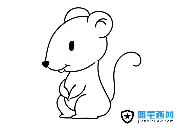 老鼠簡筆畫圖片