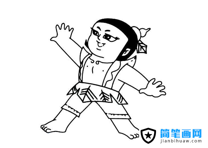 金剛葫蘆娃簡筆畫圖片