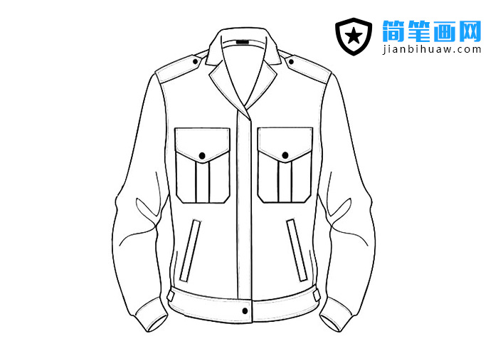 夾克衫簡筆畫圖片