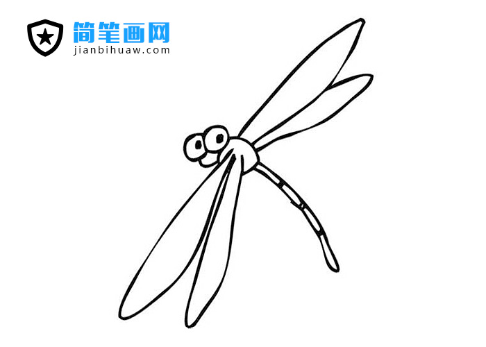 簡單的蜻蜓簡筆畫圖片