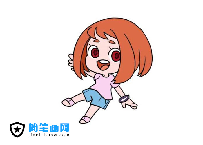 可愛的小女生簡筆畫圖片