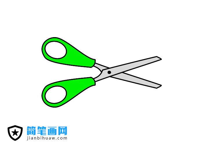 兒童小剪刀簡筆畫圖片