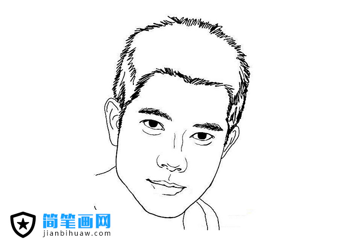 明星人物簡筆畫郭富城簡筆畫圖片