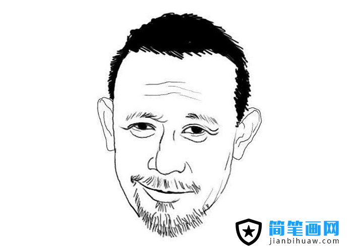 演員姜文簡筆畫圖片