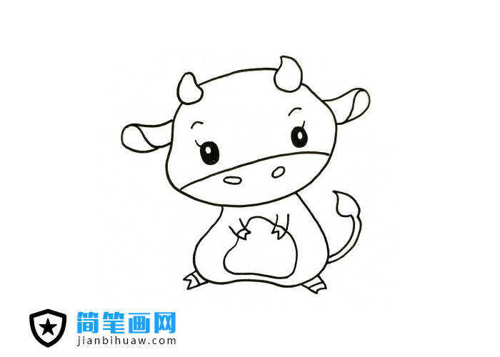 卡通犀牛簡筆畫圖片